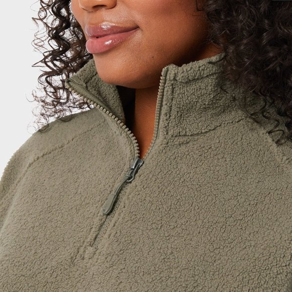 32 Degrees | NWOT Shorthair Sherpa 1/4 Zip - Picture 4 of 10